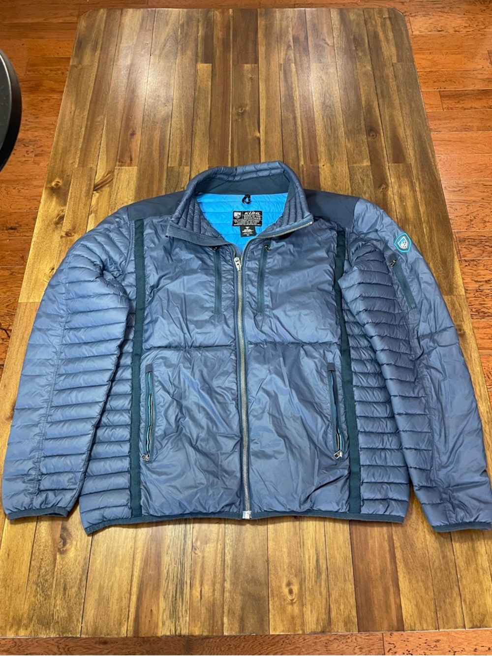 Kuhl Spyfire Men's Insulated 800 Fill Down Jacket - Slate Blue Size XL - Picture 3 of 8